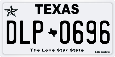 TX license plate DLP0696