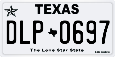 TX license plate DLP0697