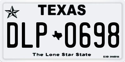 TX license plate DLP0698