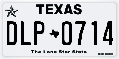 TX license plate DLP0714
