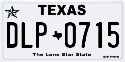 TX license plate DLP0715