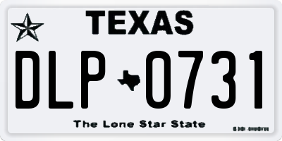 TX license plate DLP0731