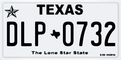 TX license plate DLP0732