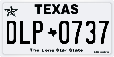 TX license plate DLP0737