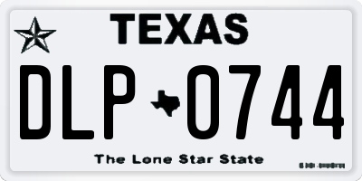 TX license plate DLP0744