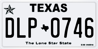 TX license plate DLP0746