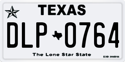 TX license plate DLP0764