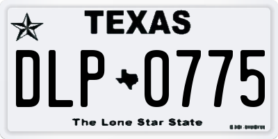 TX license plate DLP0775