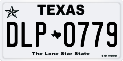 TX license plate DLP0779