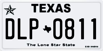 TX license plate DLP0811