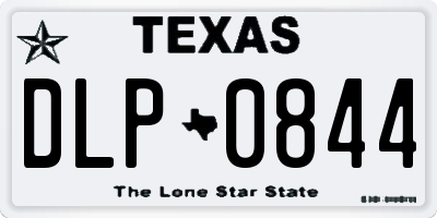 TX license plate DLP0844