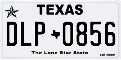 TX license plate DLP0856