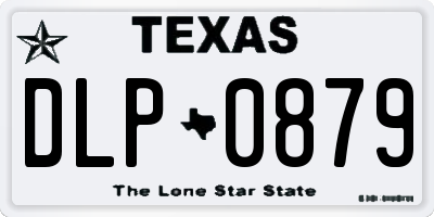 TX license plate DLP0879