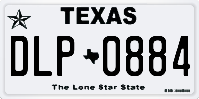 TX license plate DLP0884