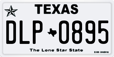 TX license plate DLP0895