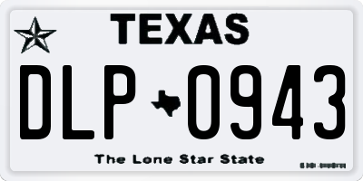TX license plate DLP0943