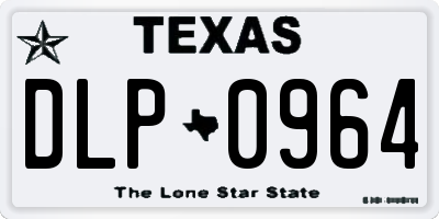 TX license plate DLP0964