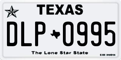 TX license plate DLP0995