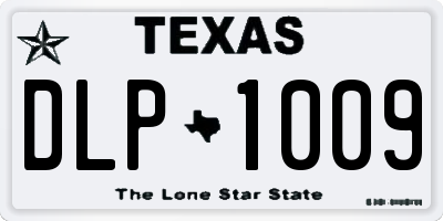 TX license plate DLP1009