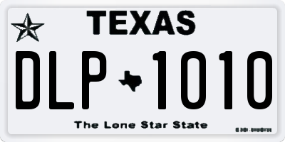 TX license plate DLP1010