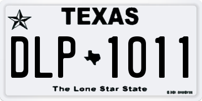 TX license plate DLP1011