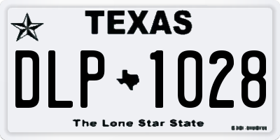 TX license plate DLP1028