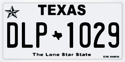 TX license plate DLP1029