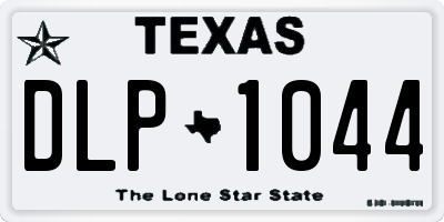 TX license plate DLP1044
