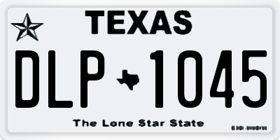 TX license plate DLP1045