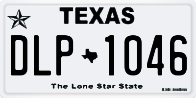 TX license plate DLP1046
