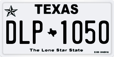 TX license plate DLP1050