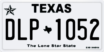 TX license plate DLP1052