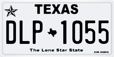 TX license plate DLP1055