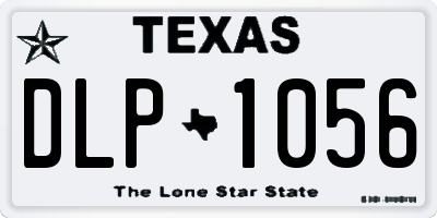 TX license plate DLP1056