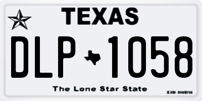 TX license plate DLP1058