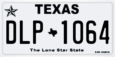 TX license plate DLP1064