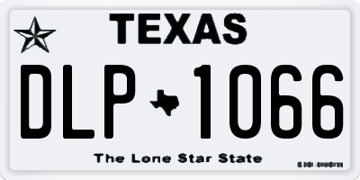 TX license plate DLP1066