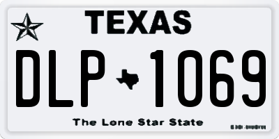 TX license plate DLP1069
