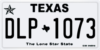TX license plate DLP1073