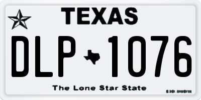 TX license plate DLP1076