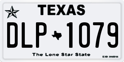 TX license plate DLP1079