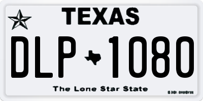 TX license plate DLP1080