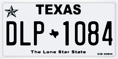 TX license plate DLP1084