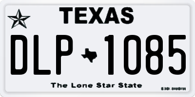 TX license plate DLP1085