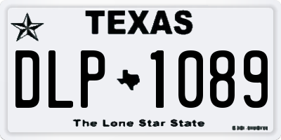 TX license plate DLP1089