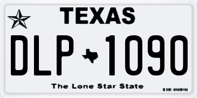 TX license plate DLP1090