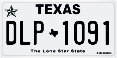 TX license plate DLP1091