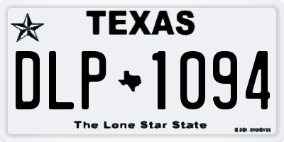 TX license plate DLP1094