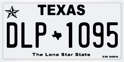 TX license plate DLP1095