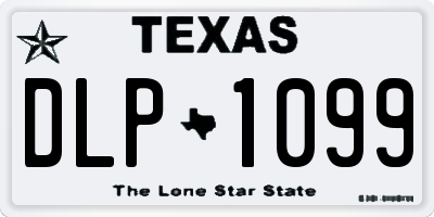 TX license plate DLP1099